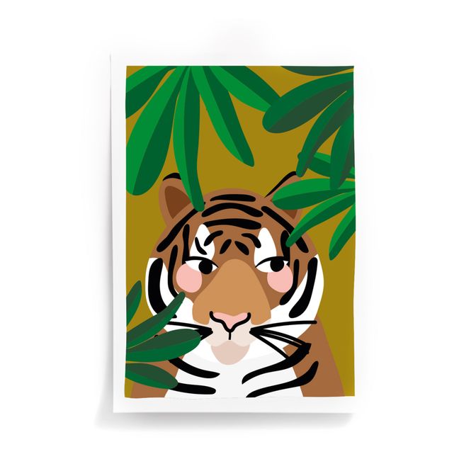 Affiche Tiger A3 Orange