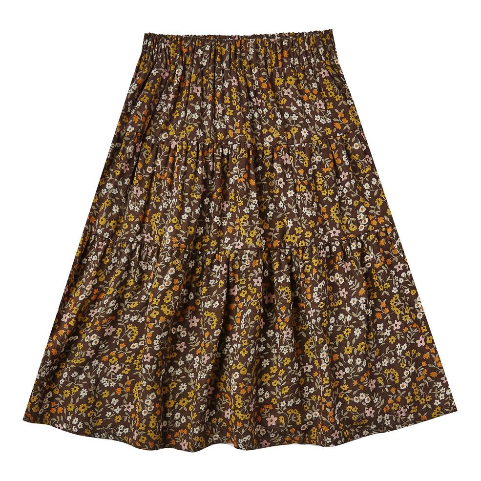 Cotton and Linen Skirt Black Rylee + Cru Fashion Children