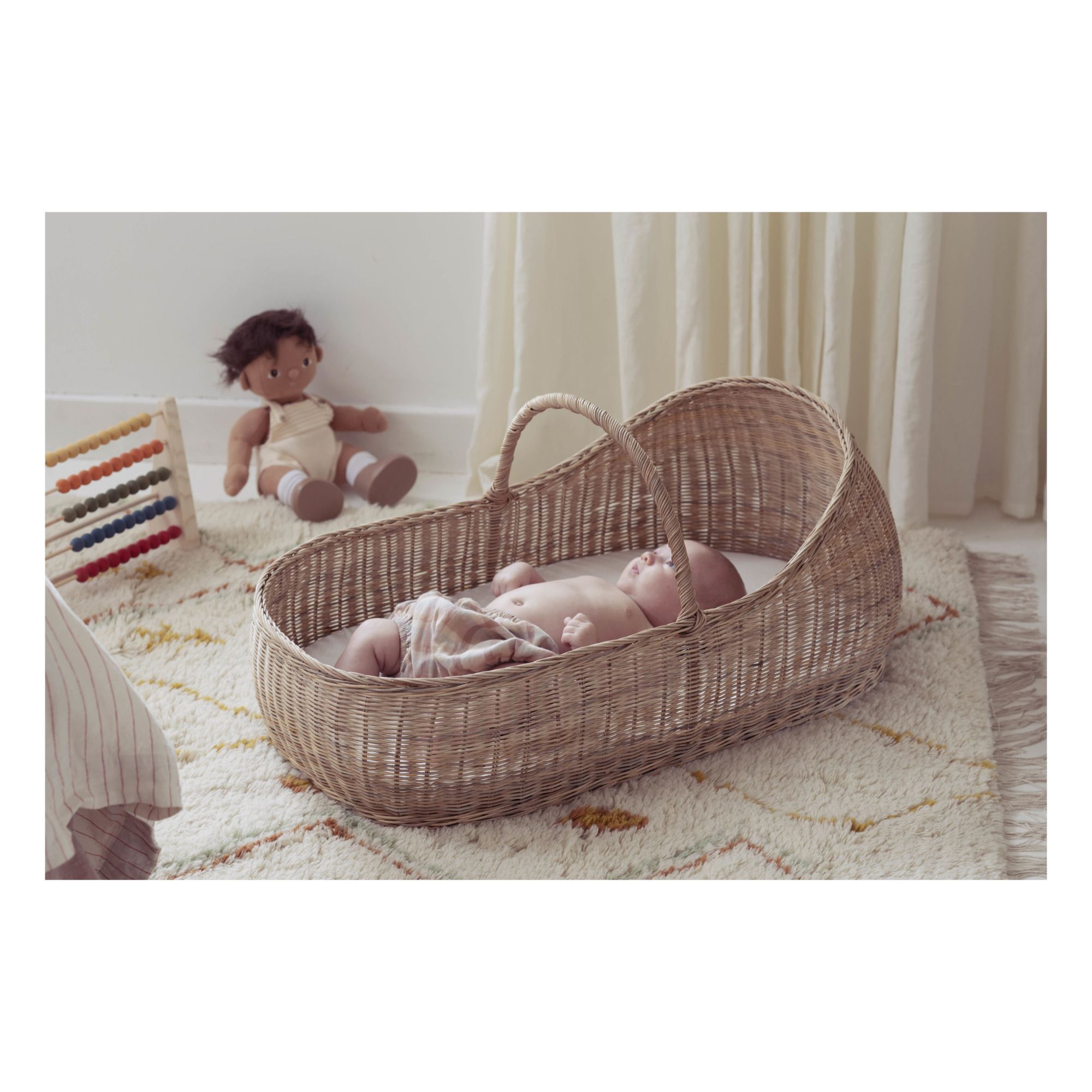 Babykorb Lyra mit Baumwollmatratze- Produktbild Nr. 1