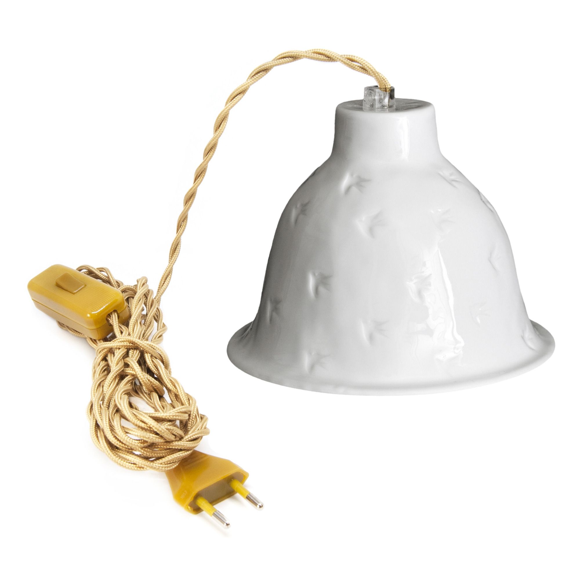 Alix D. Reynis - Baladeuse emaillée Liberté en porcelaine - Blanc