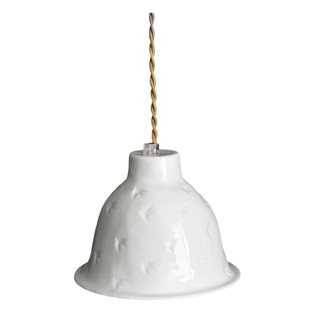 Lámpara de techo Liberté de pocelana esmaltada Blanco