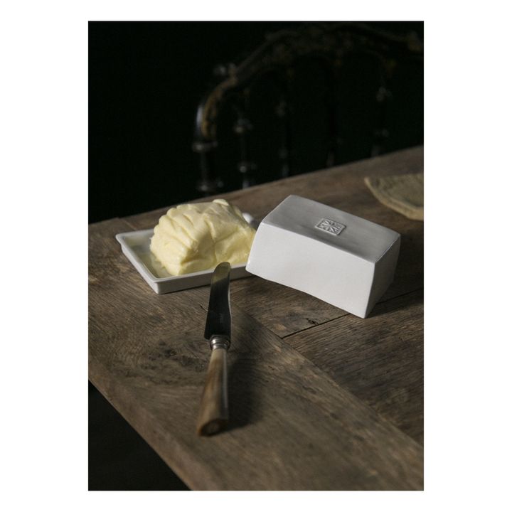 Mantequillera Etoile de pocelana | Blanco- Imagen del producto n°1