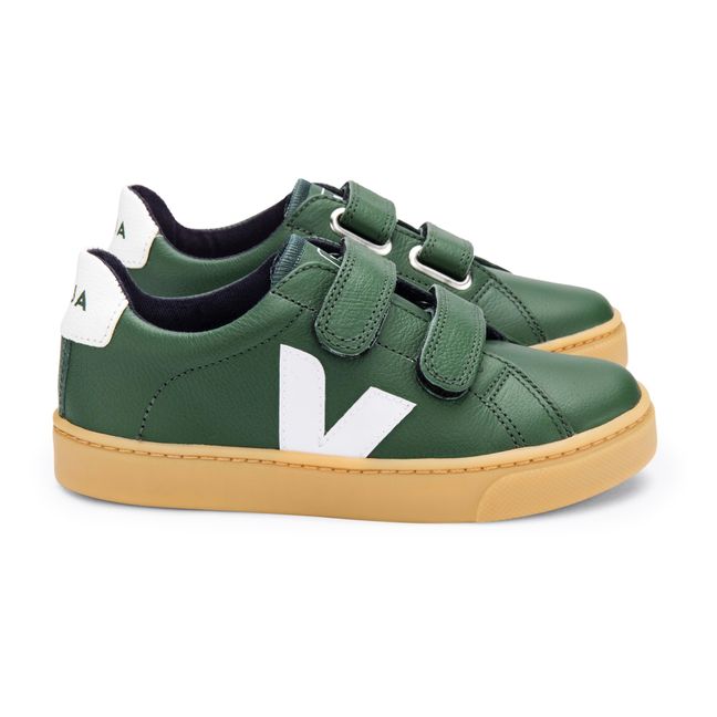 Sneaker Leder mit Klettverschluss Esplar Grün