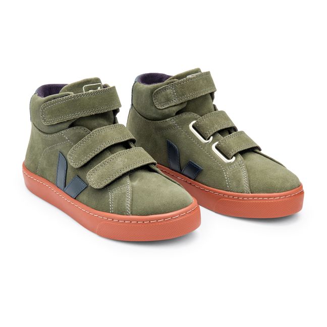 Esplar Mid Suede Velcro Sneakers Green