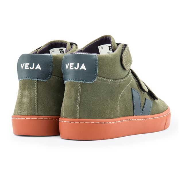 Esplar Mid Suede Velcro Sneakers | Green
