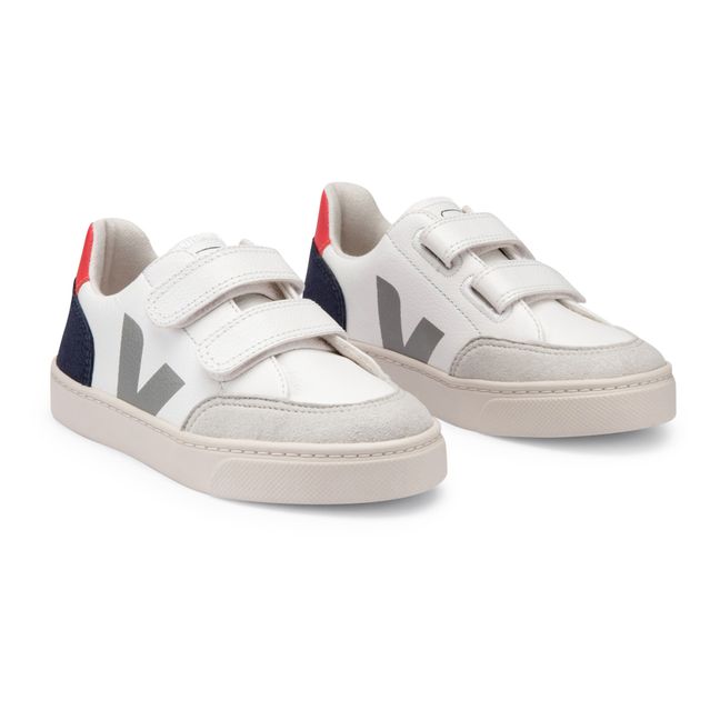Zapatillas V-12 de cuero con velcros | Gris