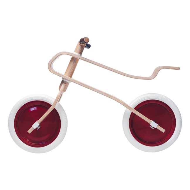 Balance Bike in legno Rosso