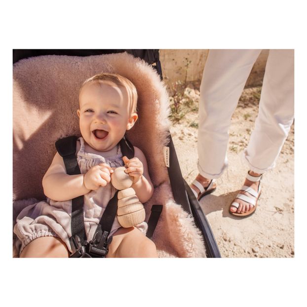 Sheepskin for Stroller and 68x44 cm Pink BINIBAMBA