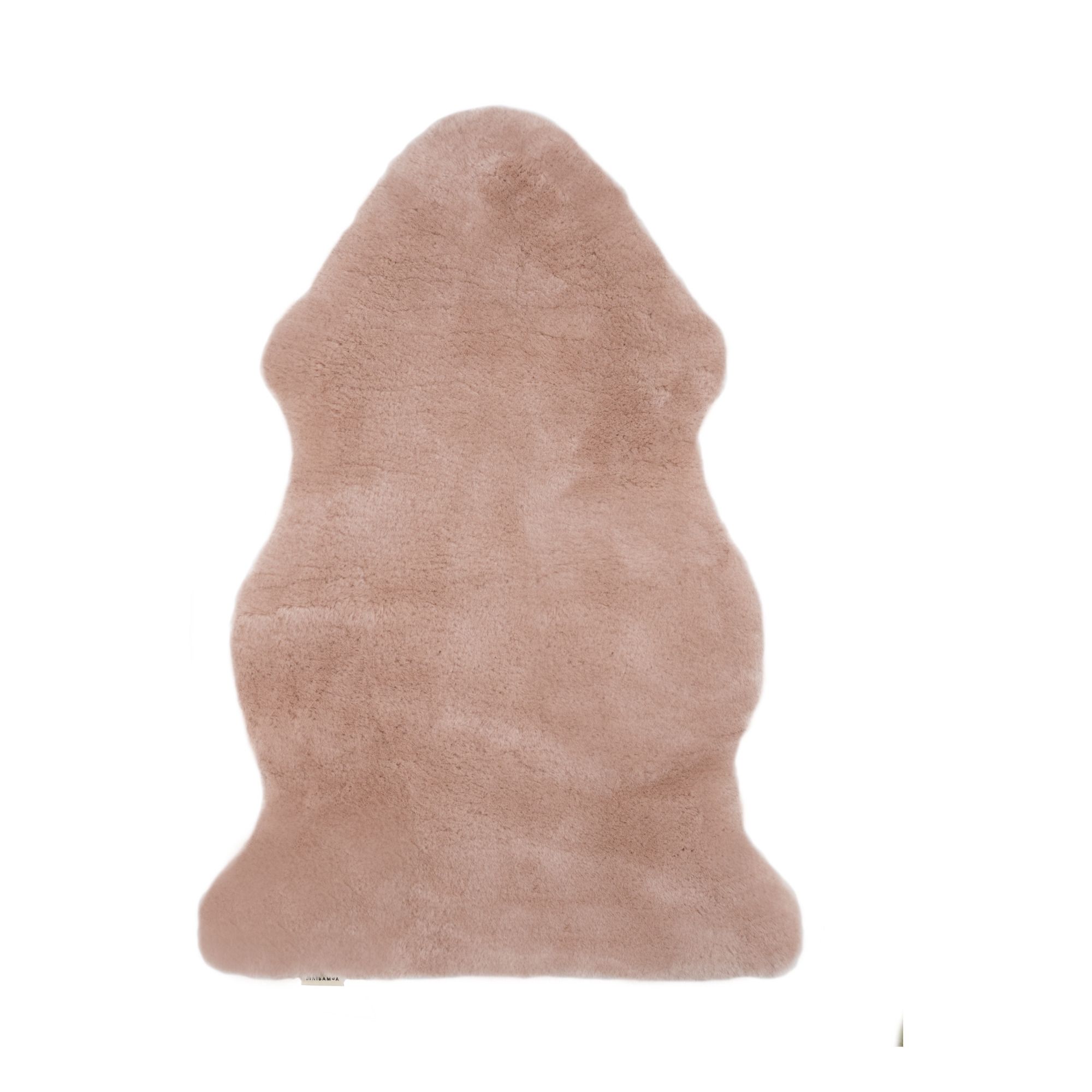 BINIBAMBA - Peau de mouton poil court - 98x62 cm - Rose
