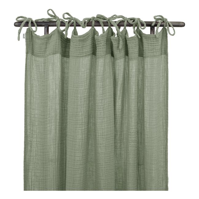 Rideau en coton 100x290 cm | Sage Green S049