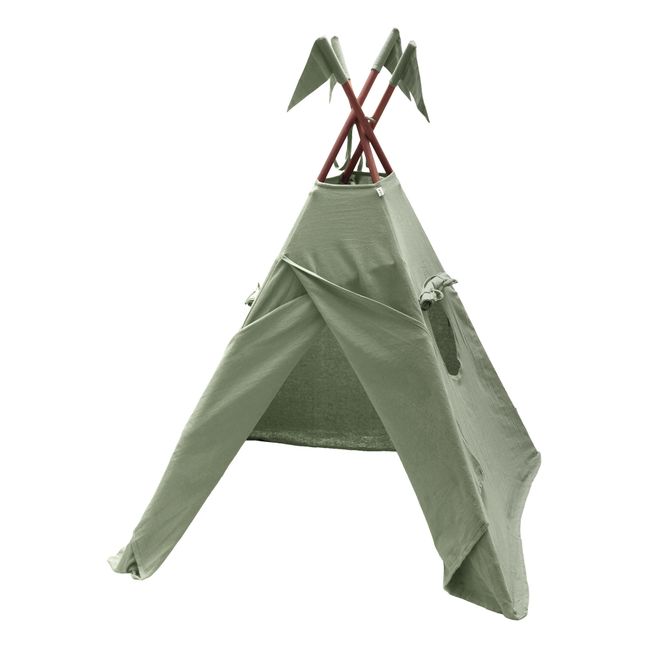 Tenda in cotone Sage Green S049