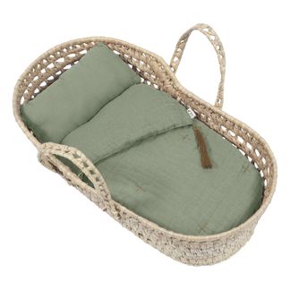 wicker dolls cot