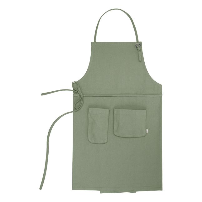 Schürze für Erwachsene Bio-Baumwolle | Sage Green S049