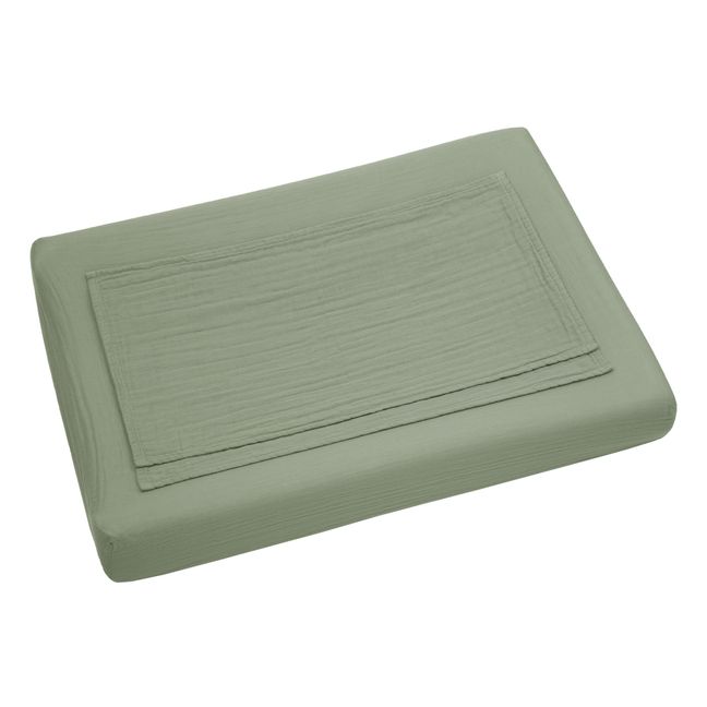 Organic Cotton Changing Mat Cover | Sage Green S049