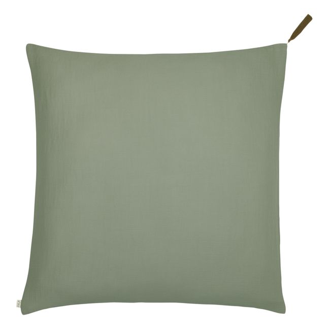 Kissenbezug aus Bio-Baumwolle | Sage Green S049