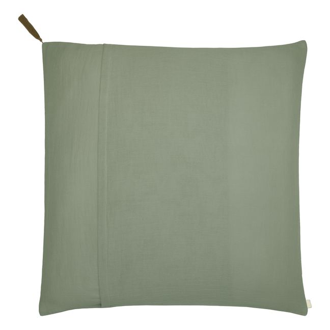 Kissenbezug aus Bio-Baumwolle | Sage Green S049