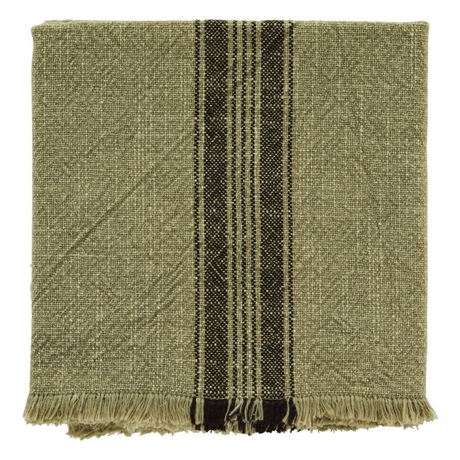 Striped Tea Towel Khaki