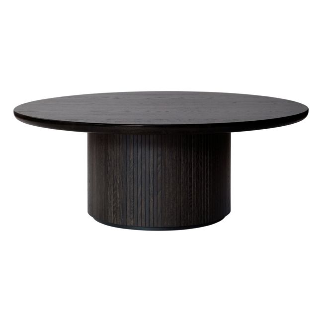 Moon Wooden Coffee Table D120 cm Black