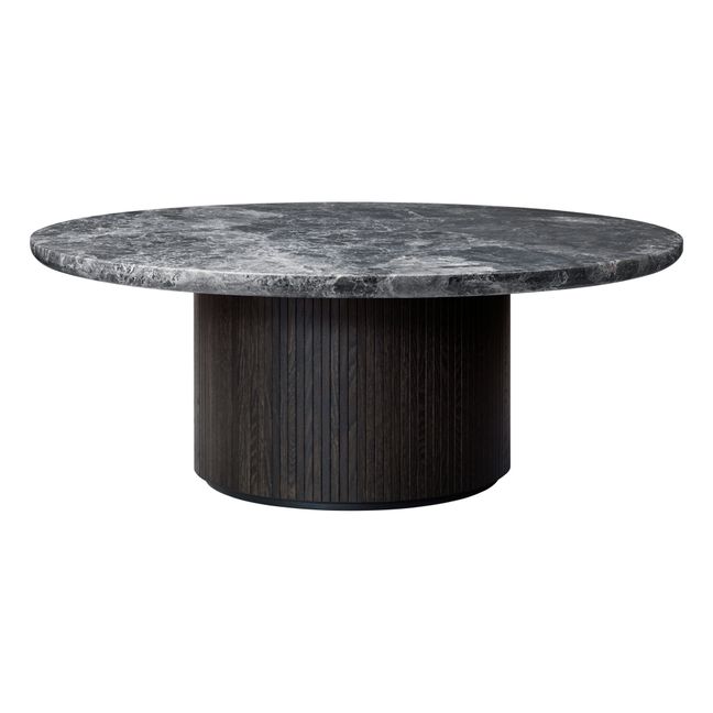 Tavolino basso Moon in legno D120 cm Grigio