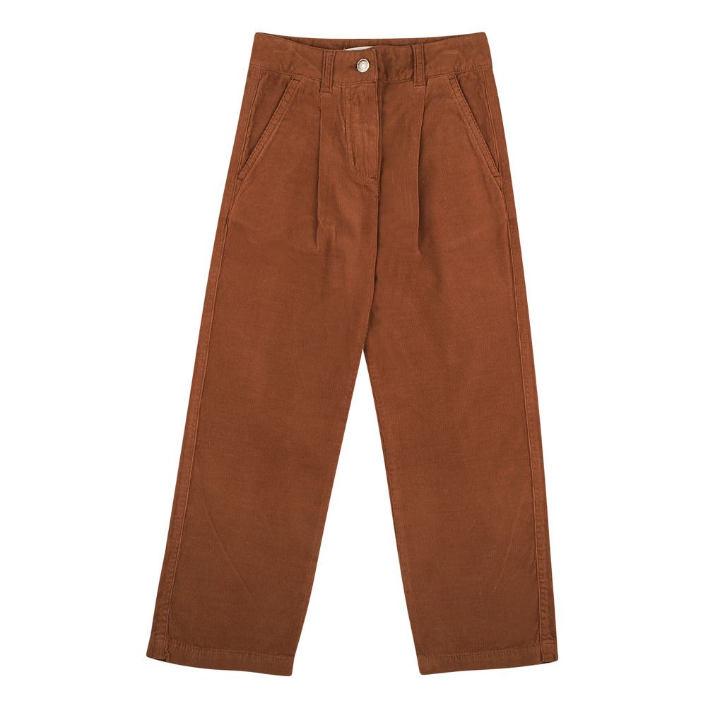 the new society - Pantalon Corduroy Bambi Pleat - Fille - Marron