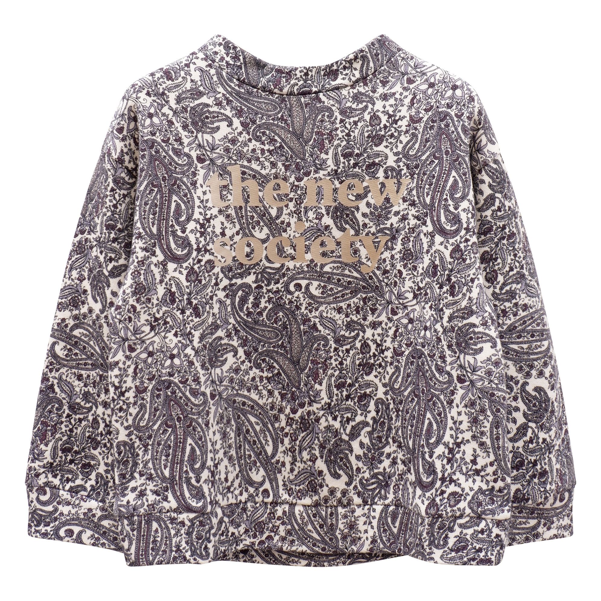 the new society - Sweat Paris - Fille - Gris
