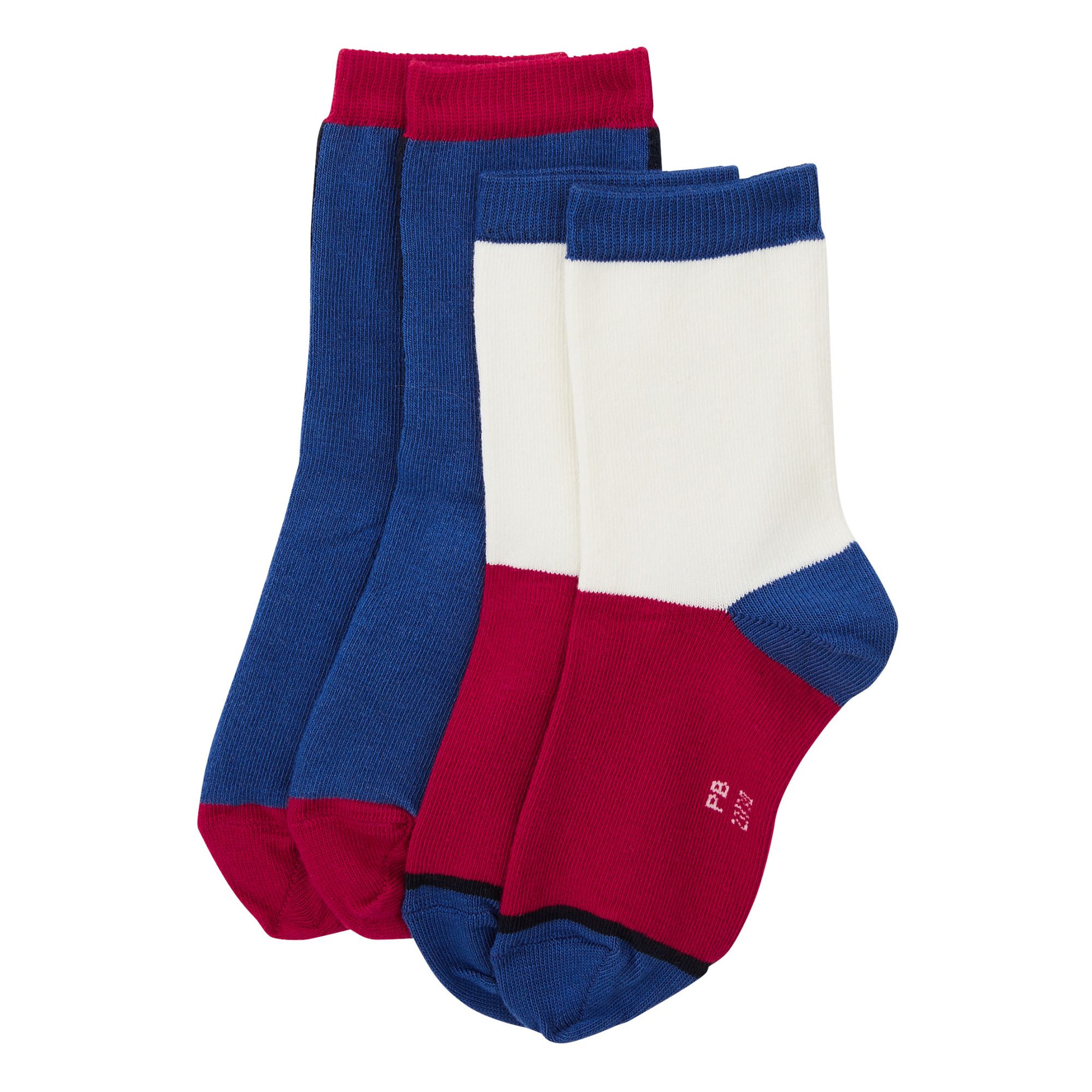 Petit Bateau - Lot de 2 Chaussettes Military - Garçon - Blanc