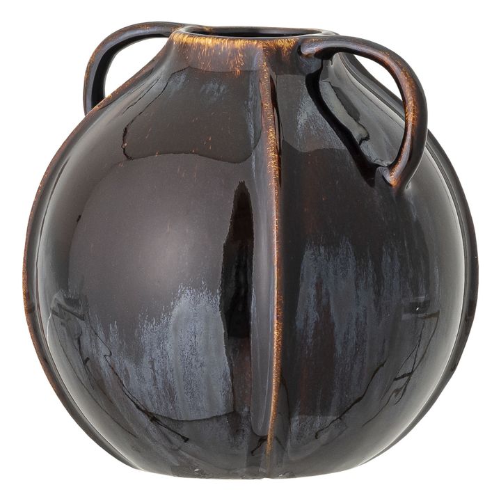 Stoneware Vase  | Blue black- Product image n°2