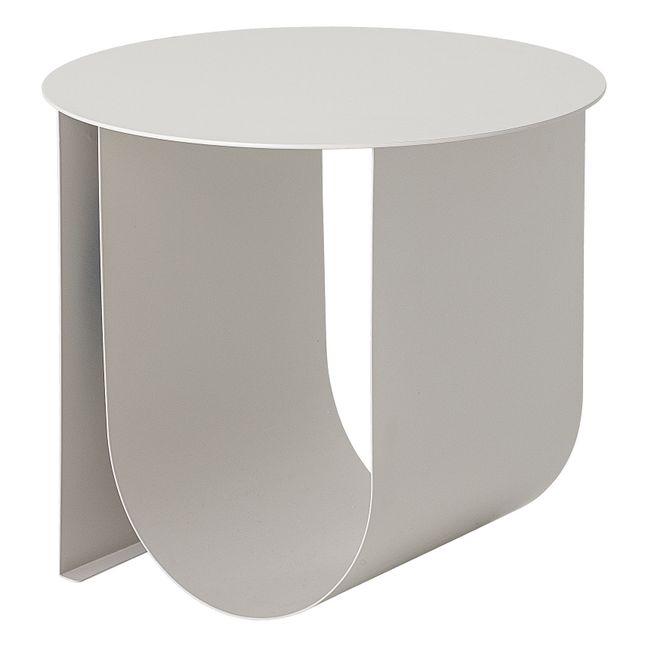 Cher Metal Side Table Pearl grey
