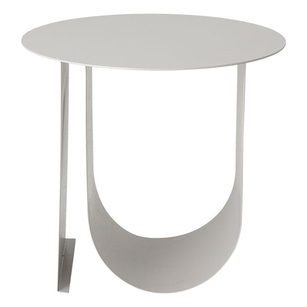 Cher Metal Side Table Pearl Grey Bloomingville Design Adult