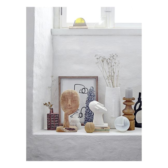 Terracotta Vase | White