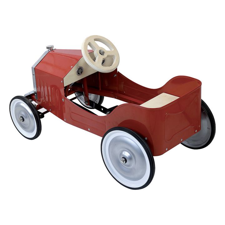 little red pedal car