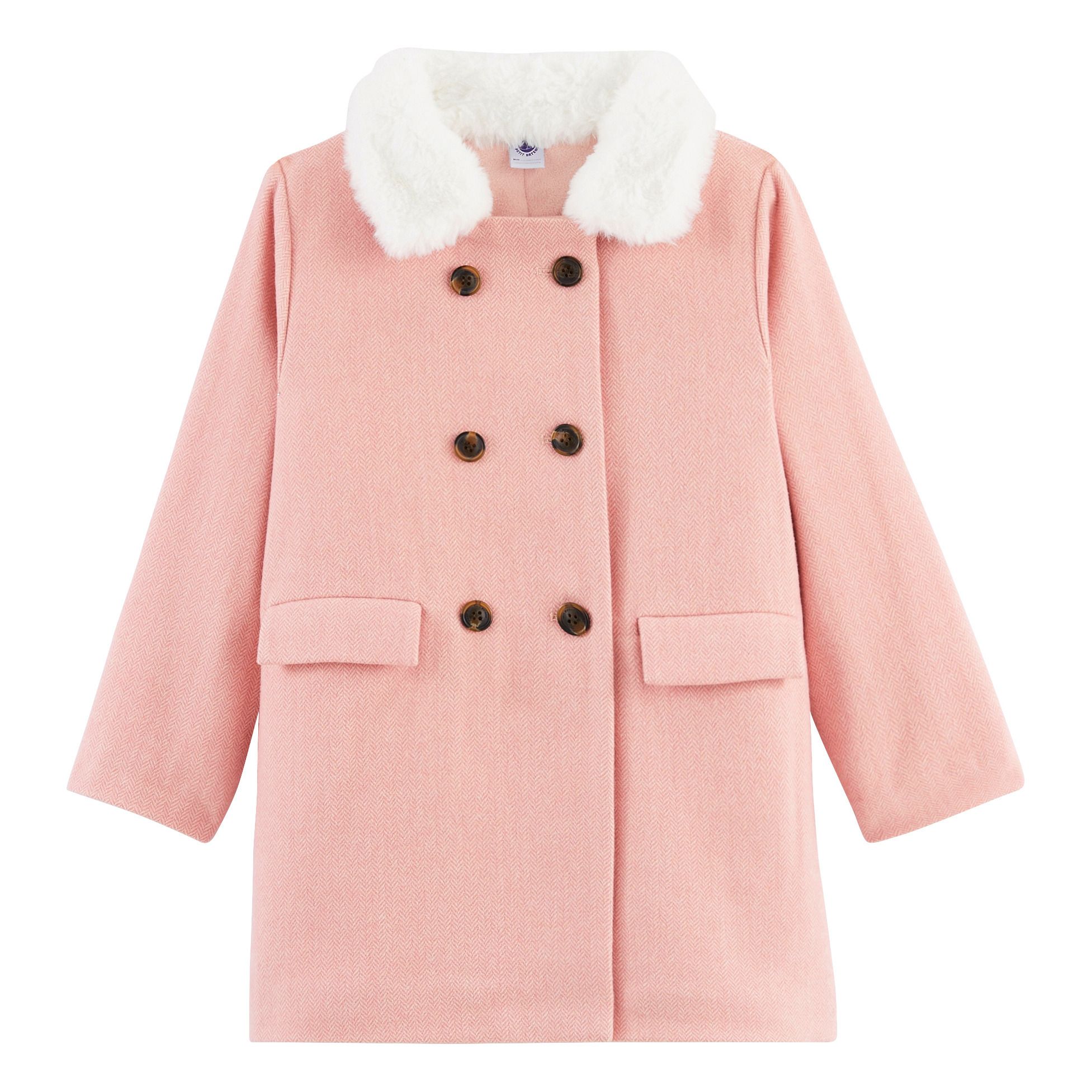 Cappotto Loraine Rosa Petit Bateau Moda Bambino