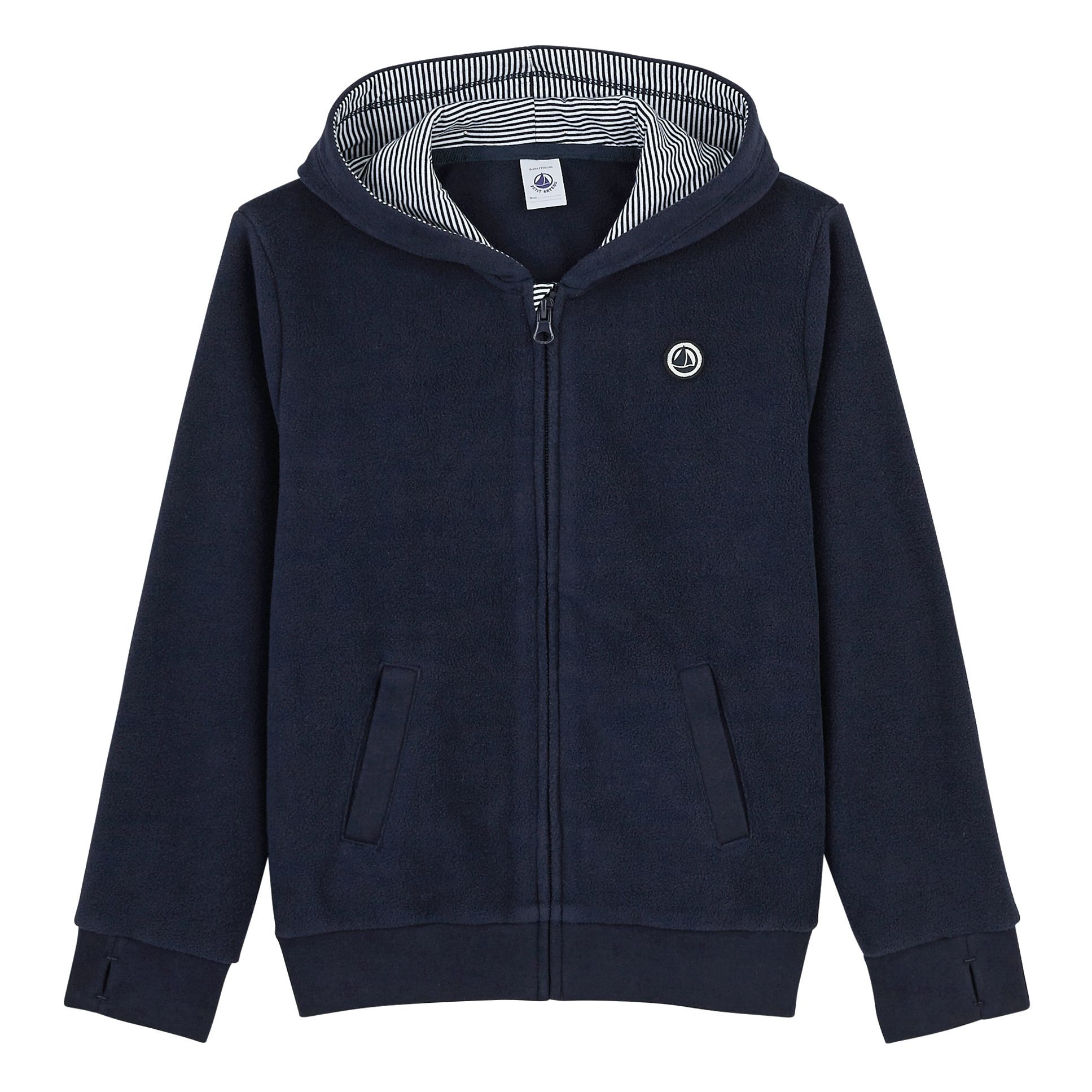 Petit Bateau - Sweat Polaire Lodgy - Fille - Bleu