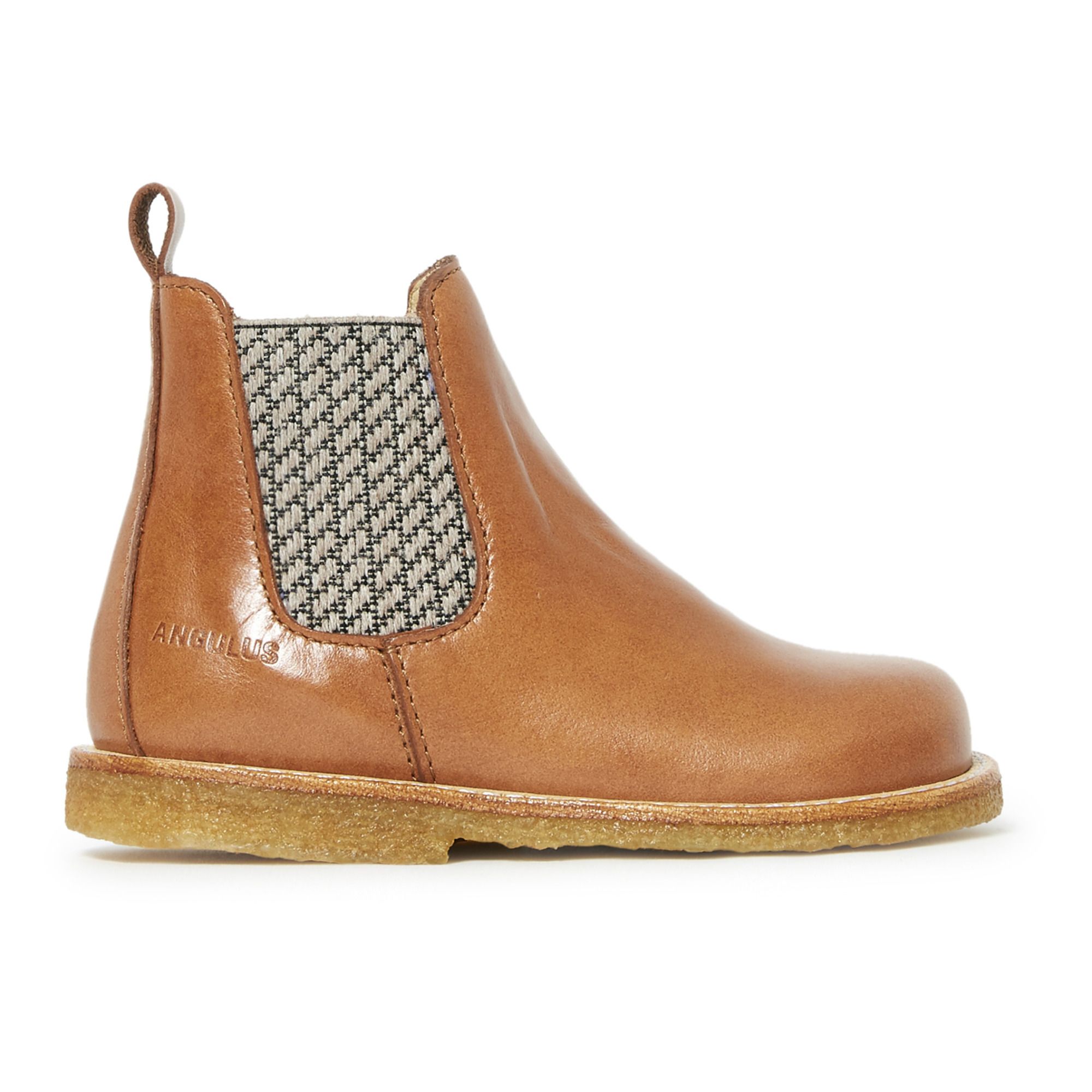 Chelsea Boots Zippées Caramel Angulus Chaussure Bébé