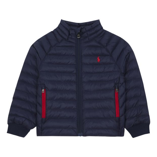 Recycled Fabric Puffer Jacket Navy blue Recycled Down Jacket Navy blue