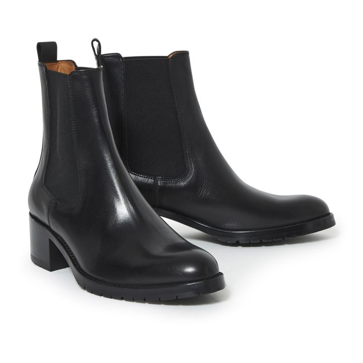 Anthology Paris - 7456 Chelsea Leather Boots - Black | Smallable