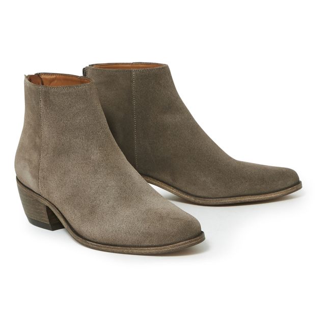 Telma Suede Ankle Boots Brown