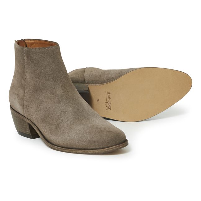 Telma Suede Ankle Boots Brown