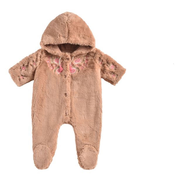 baby faux fur snowsuit