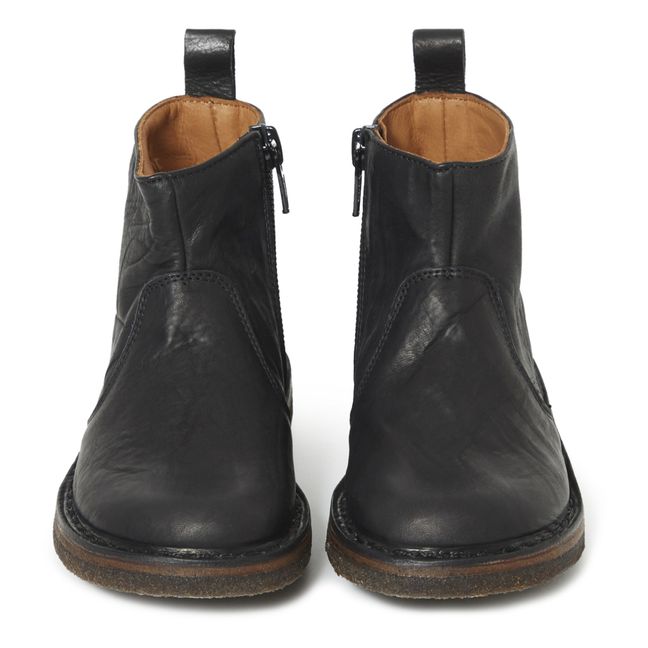 Boots mit Reißverschluss | Schwarz