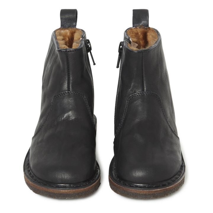 Fur Zip-up Boots | Black- Product image n°3