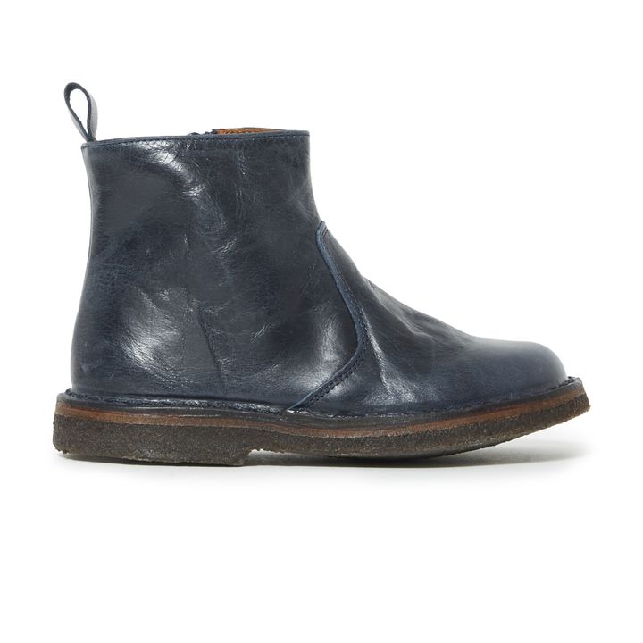 Zip-up Boots | Navy blue- Product image n°0