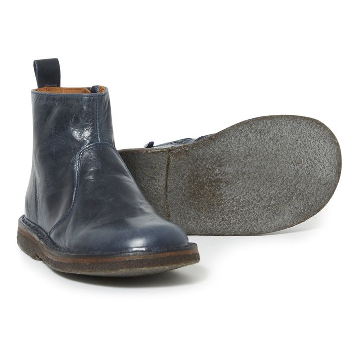 Zip-up Boots | Navy blue- Product image n°2