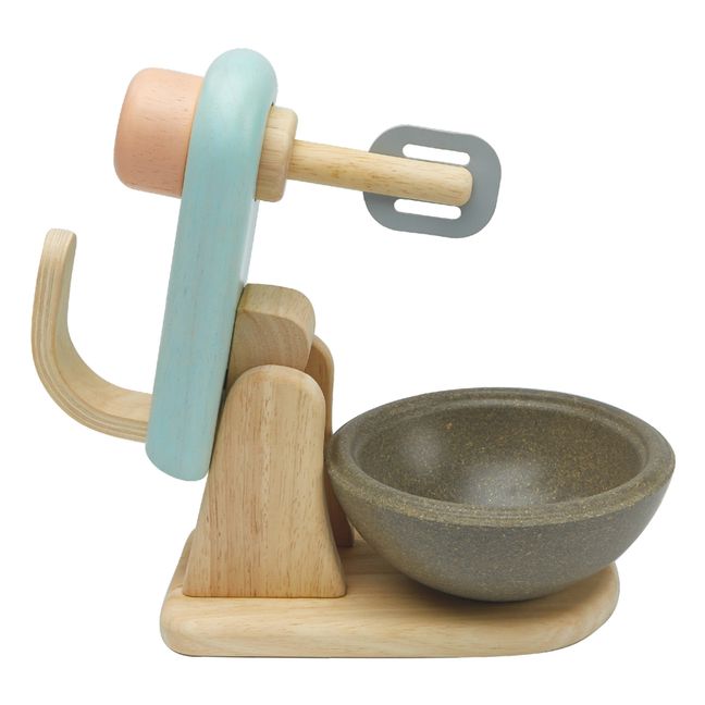 Rubber Wood Food Processor Toy | Natural