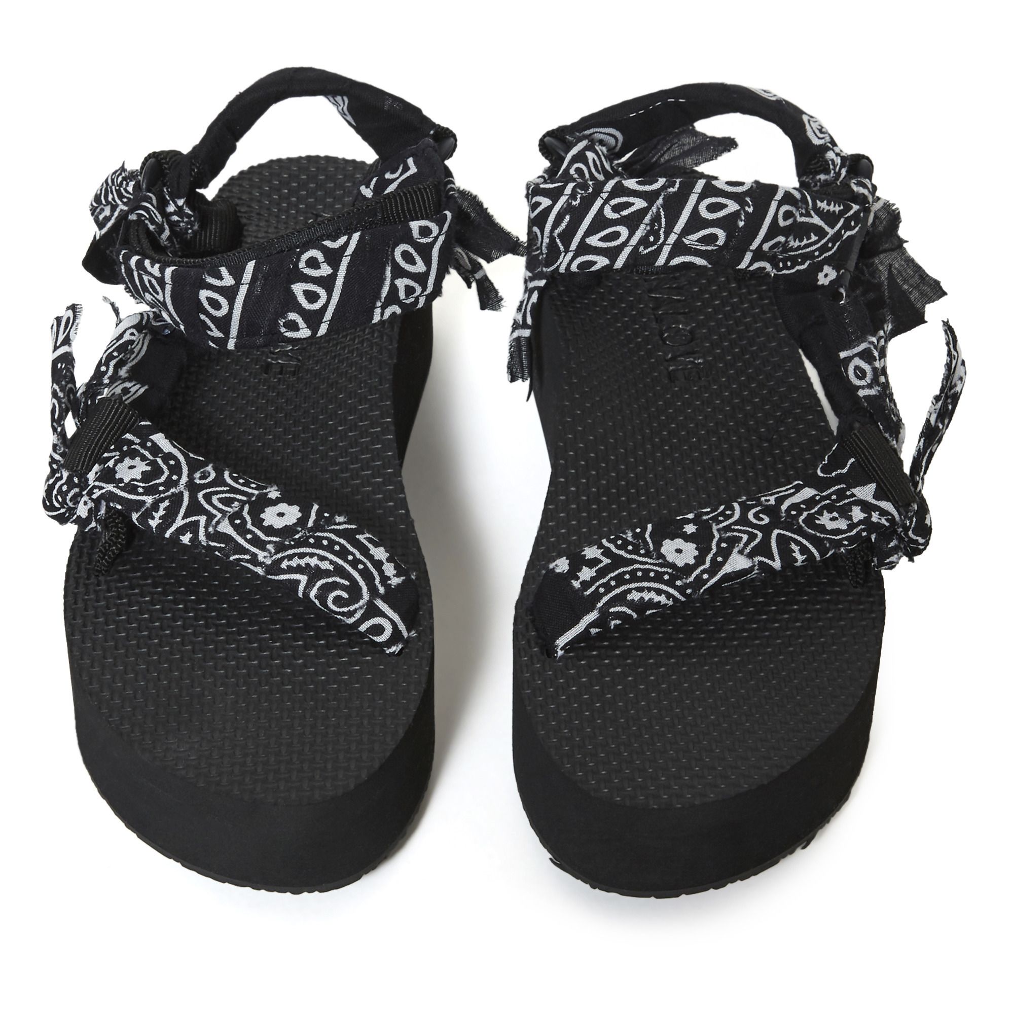 Trekky Platform Bandana Sandals -Women's Collection- Black