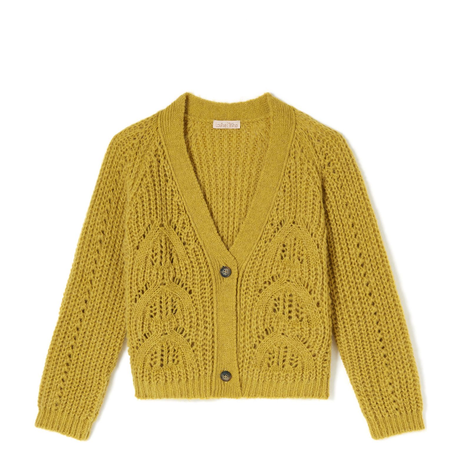 womens mustard cardigan