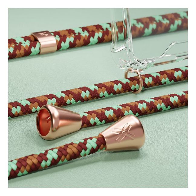 Halskette für Smartphone Copper Camouflage Wassergrün