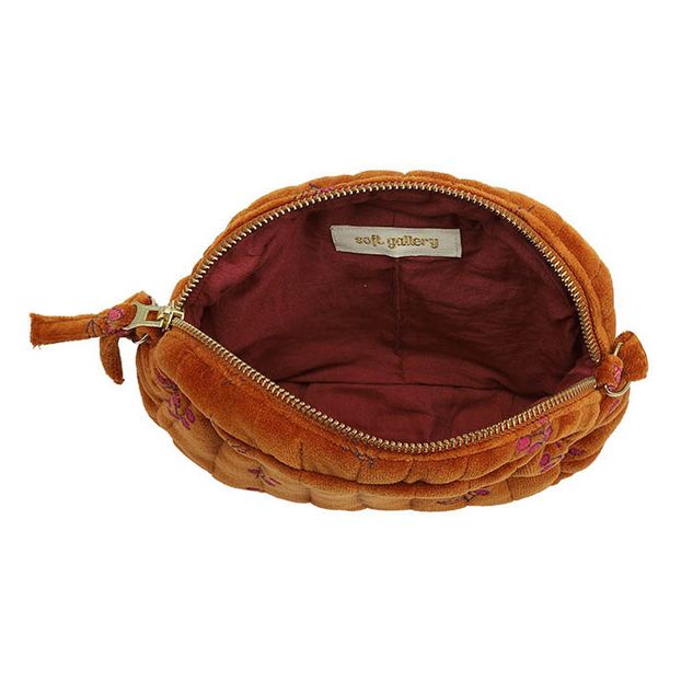 Organic Cotton Mini Quilt Messenger Bag Camel Soft Gallery