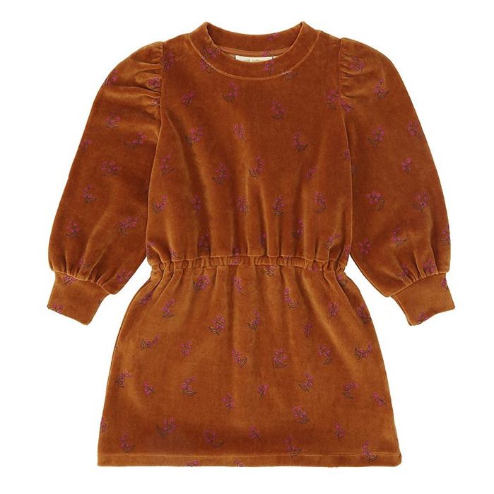 Soft Gallery - Robe Gina Velours - Fille - Camel