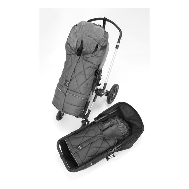 2 in 1 Universal-Fußsack Moony | Schwarz